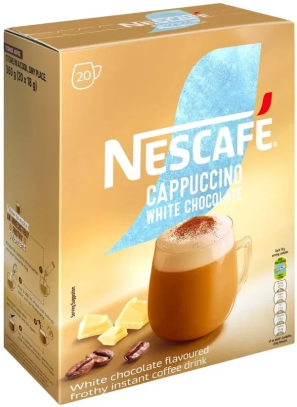 Nescafe Cappuccino White Chocolate Instant Coffee (Cocoa Mint Flavoured 20 x 18 g) | Shop Online