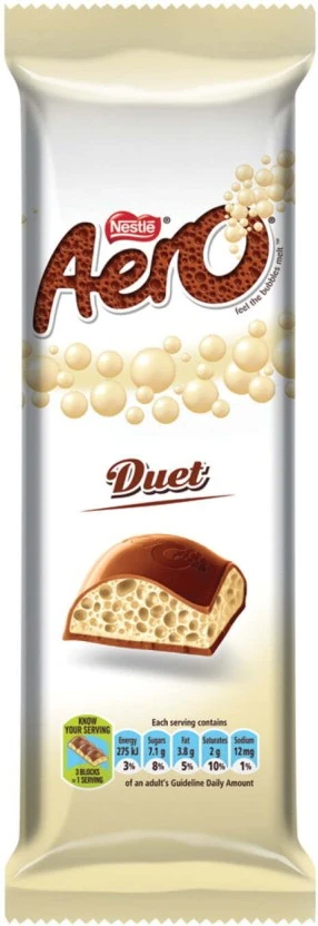Nestle Aero Duet Milk Chocolate Slabs (100 g) | Shop Online
