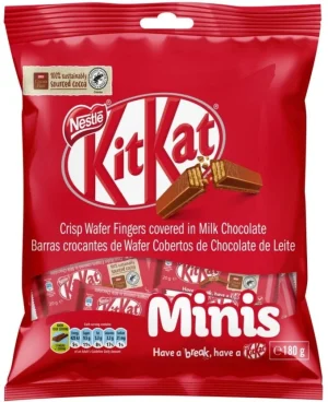 Nestle Kit Kat Crisp Wafer Fingers Minis Milk Chocolate Bites (180 g) | Shop Online
