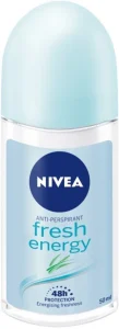 Nivea Antiperspirant Fresh Energy Deodorant Roll-on – For Women (50 ml Pack of 6) | Shop Online