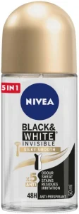 Nivea Black & White Invisible Deodorant Roll-on – For Women (50 ml Pack of 6) | Shop Online