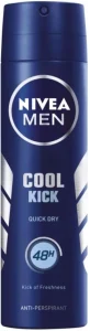 Nivea Cool Kick Quick Dry Deodorant Spray – For Men (150 ml Pack of 6) | Shop Online