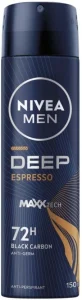 Nivea Deep Black Carbon Espresso Deodorant Spray – For Men (150 ml) | Shop Online