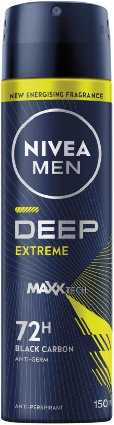 Nivea Deep Extreme Deodorant Spray - For Men (150 ml) | Shop Online - Image 2
