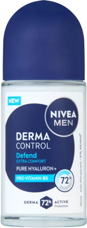 Nivea Defend Extra Comfort Pure Hyaluron + Deodorant Roll-on - For Men & Women (50 ml) | Shop Online