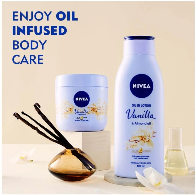 Nivea Vanilla & Almond Oil in Cream (400 ml) | Shop Online - Image 3