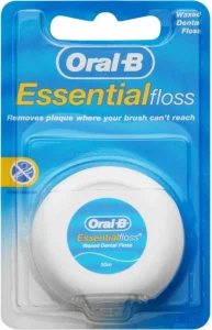 Oral-B Essential dental floss Waxed (White) | Shop Online
