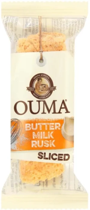 Ouma Sliced Buttermilk flavoured Rusk (8 x 30 g) | Shop Online