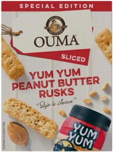 Ouma Sliced Yum Yum Peanut Butter flavoured (12 x 450 g) | Shop Online