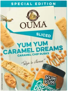 OumaYumYum  Caramel Dreams Peanut butter flavoured Wheat Rusk (450 g) | Shop Online
