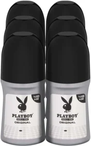 Playboy Original Deodorant Roll-on – For Men (300 ml Pack of 6) | Shop Online