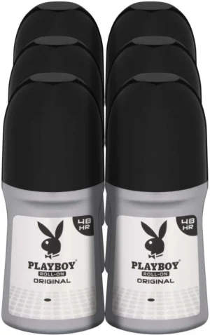 Playboy Original Deodorant Roll-on - For Men (300 ml Pack of 6) | Shop Online