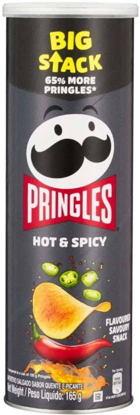 Pringles Potato Chips Hot & Spicy (1 x 165 g) | Shop Online