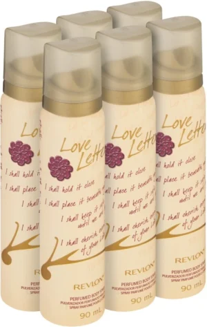 Revlon Love Letter Body Spray - For Women (90 ml Pack of 6) | Shop Online