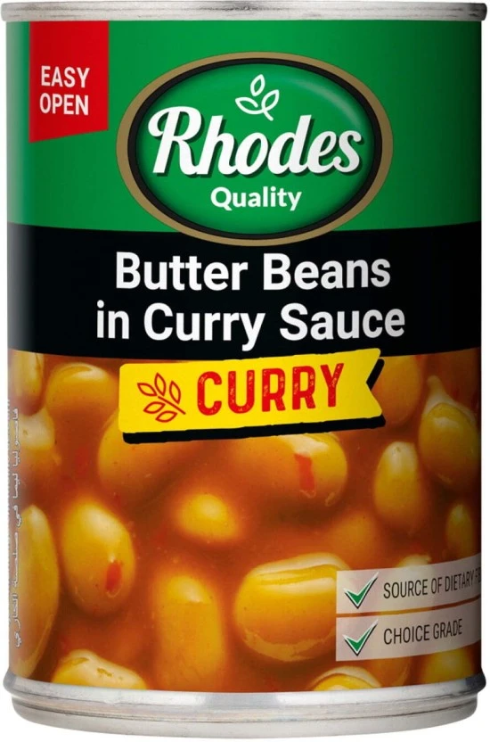 Rhodes Butter in Curry Sauce Beans (410 g) | Shop Online