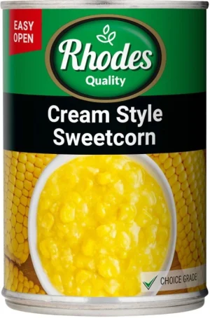 Rhodes Cream Style Sweetcorn Vegetables (410 g) | Shop Online