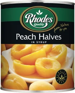 Rhodes Peach Halves in Syrup Fruits (36 kg) | Shop Online