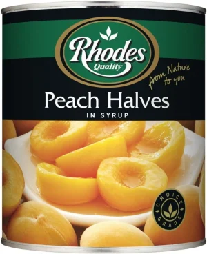 Rhodes Peach Halves in Syrup Fruits (36 kg) | Shop Online