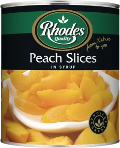 Rhodes Peach Slices in Syrup Fruits (36 kg) | Shop Online