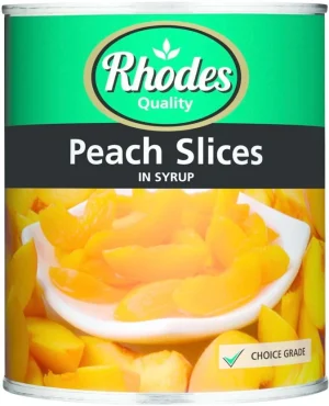 Rhodes Peach Slices in Syrup Fruits (825 g) | Shop Online