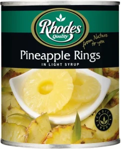 Rhodes Pineapple Rings in Light Syrup Fruits (825 g) | Shop Online