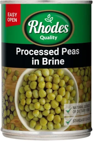 Rhodes Processed Peas in Brine Vegetables (410 g Pack of 12) | Shop Online