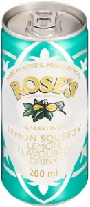 Rose’S Sparkling Lemon Squeezy Lemon Flavoured Drink  (200 ml) | Shop Online