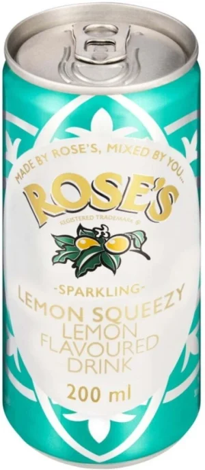 Rose'S Sparkling Lemon Squeezy Lemon Flavoured Drink  (200 ml) | Shop Online
