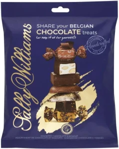Sally Williams Assorted Belgian Dark Chocolate and Nougat Milk Chocolate Bites  (300 g) | Shop Online