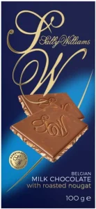 Sally Williams Belgian Milk Chocolate with Roasted Nougat Milk Chocolate Slabs  (100 g) | Shop Online