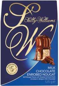 Sally Williams Milk Chocolate Roasted Almond Enrobed Nougat Milk Chocolate Bars  (125 g) | Shop Online