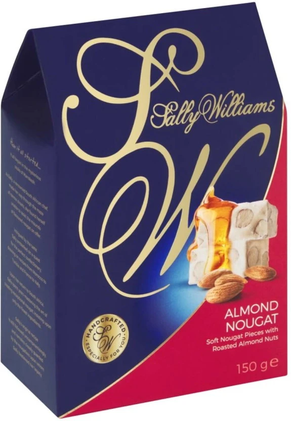 Sally Williams Roasted Almond Nougat White Chocolate Bars (150 g) | Shop Online