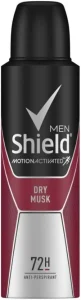 Shield Motion Activated Dry Musk Deodorant Spray – For Men (900 ml Pack of 6) | Shop Online