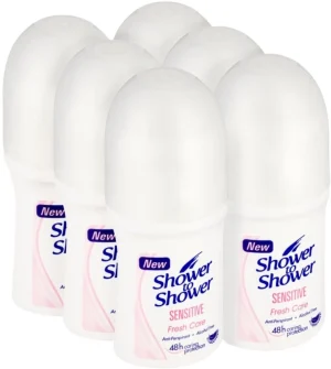 Shower To Sensitive - Fresh Care Deodorant Roll-on - For Women (50 ml Pack of 6) | Shop Online