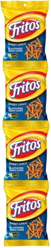 Simba Fritos Sweet Chilli Flavoured Corn Chips (4 x 25 g) | Shop Online