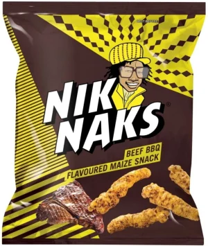 Simba Nik Naks Beef BBQ Flavoured Maize Snack Puffcorn (1 x 135 g) | Shop Online