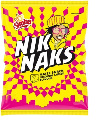 Simba Nik Naks Original Cheese Flavoured Maize Snack Puffcorn (22 x 135 g) | Shop Online