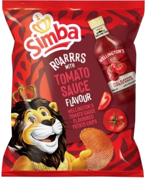 Simba Wellington Tomato Sauce Flavoured Chips (1 x 36 g) | Shop Online