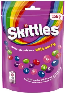 Skittles Chewy Candy Wild Berry (Pack of 1 x 136 g) | Shop Online