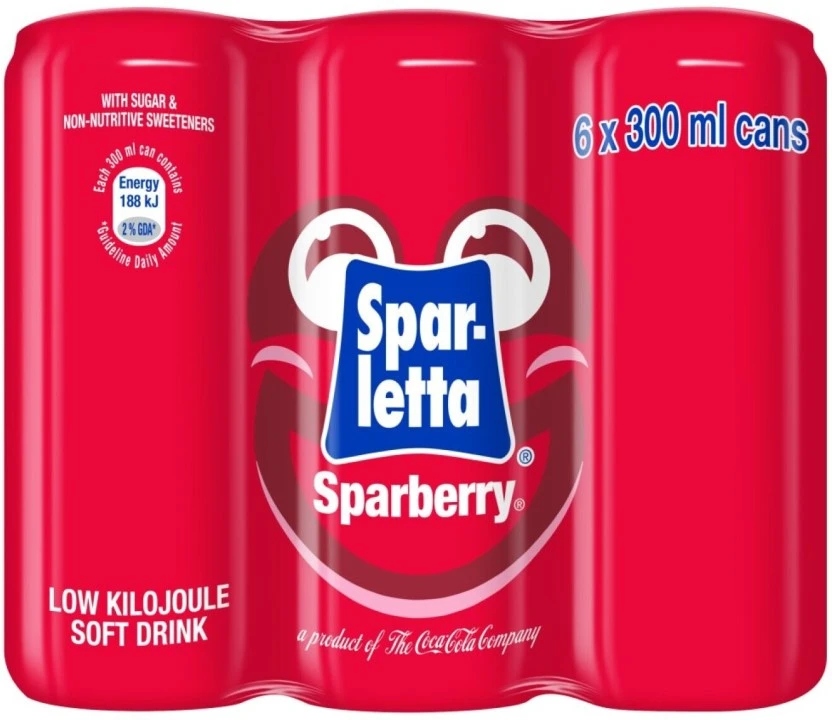 Sparletta Sparberry Low Kilo Soft Drink (6 x 300 ml) | Shop Online