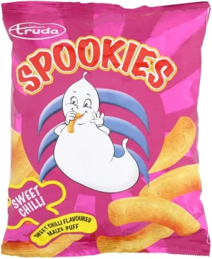 Spookies Sweet Chilli Flavoured Maize Puff Puffcorn (12 x 50 g) | Shop Online