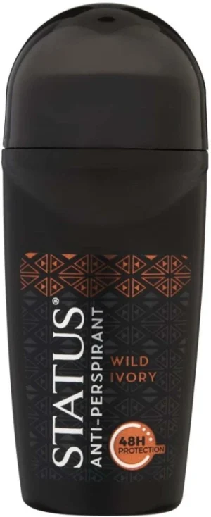 Status Antiperspirant Wild Ivory Deodorant Roll-on - For Men  (50 ml, Pack of 6) | Shop Online