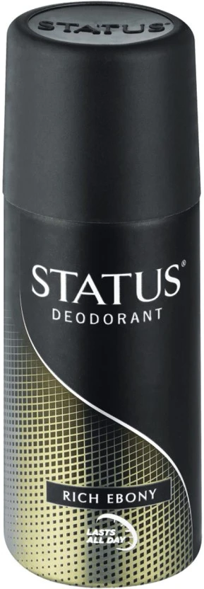 Status Rich Ebony Deodorant Spray - For Men  (130 ml) | Shop Online