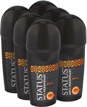Status Roll On Spiced Musk Deodorant Roll-on - For Men  (50 ml, Pack of 6) | Shop Online
