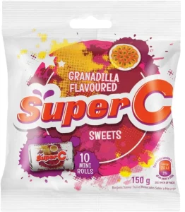 Super C Candy Mini Roll Granadilla Sweets  (Pack of 1 x 150 g) | Shop Online