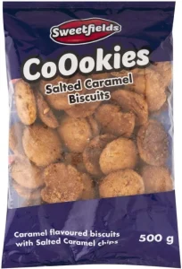 Sweetfields Salted Caramel Flavoured Cookies  (500 g, Pack of 12) | Shop Online