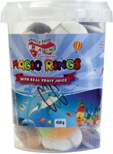 Sweets From Heaven Bckt Mgic Rings Fruits Sweets  (Pack of 1 x 450 g) | Shop Online