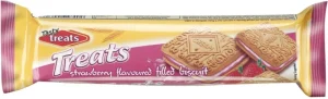 Tasty Treats Strawberry Flavored Biscuits Cream Filled Biscuit  (80 g) | Shop Online