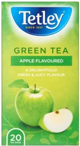 Tetley Apple Flavoured Green Tea Box (0.051 kg) | Shop Online