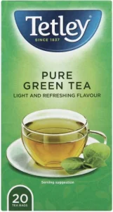 Tetley Light and Refreshing Flavoured Green Tea Box (0.051 kg) | Shop Online